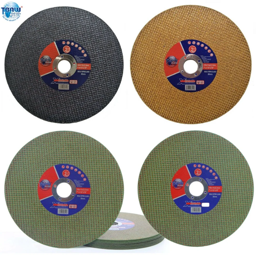 China Factory 7&prime; 180 mm High Speed Cutting Disc, Cutting Wheel, Cut off Wheel, Grinding Wheel New Type 7 Inch Thin Metal Cutting Discs 180 mm